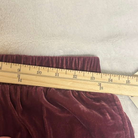 Universal Thread Maroon Cargo Joggers. Velour like material - Picture 8 of 12